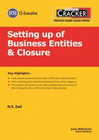 Setting up of Business Entities & Closure Taxmann CrackerCS Exe (New)
