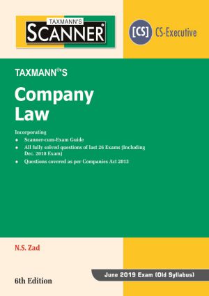 Company Law CS Executive Taxmann Scanner by NS Zad