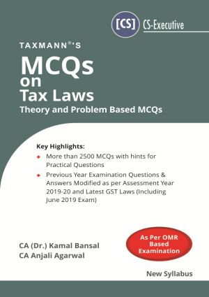 Tax Laws & Practice Taxmann MCQ Book CS Exe New Syllabus