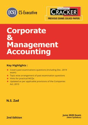 Corporate & Management Accounting CS exe (New) Taxmann Cracker