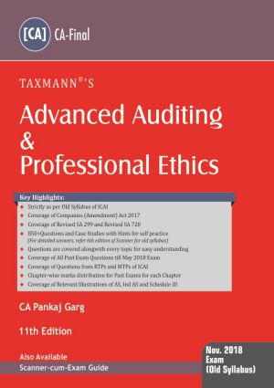 Advanced Auditing & Professional Ethics Taxmann CA Final(Old Syllabus) By CA Pankaj Garg