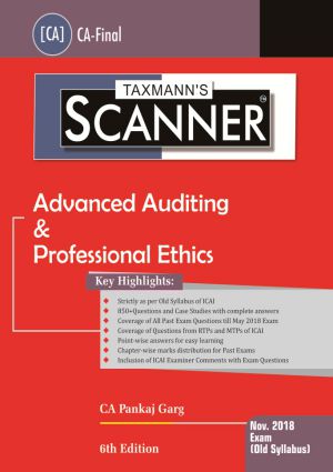 Advanced Auditing & Professional Ethics Taxmann Scanner CA Final (Old Syllabus) By CA Pankaj Garg