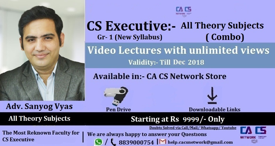 CS Executive Group 1 New Syllabus (3 Subjects) Combo