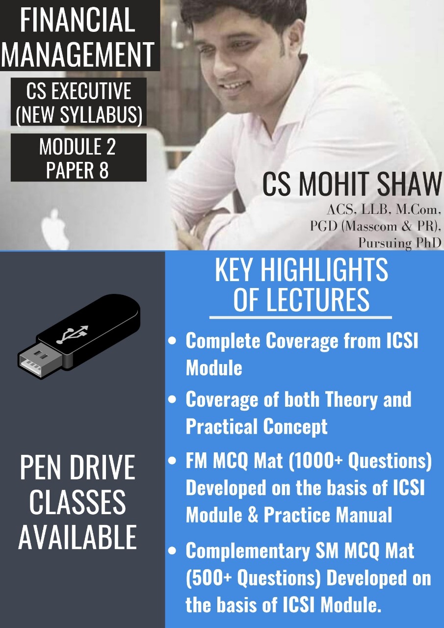 Financial & Strategic Management Lectures by CS Mohit Shaw