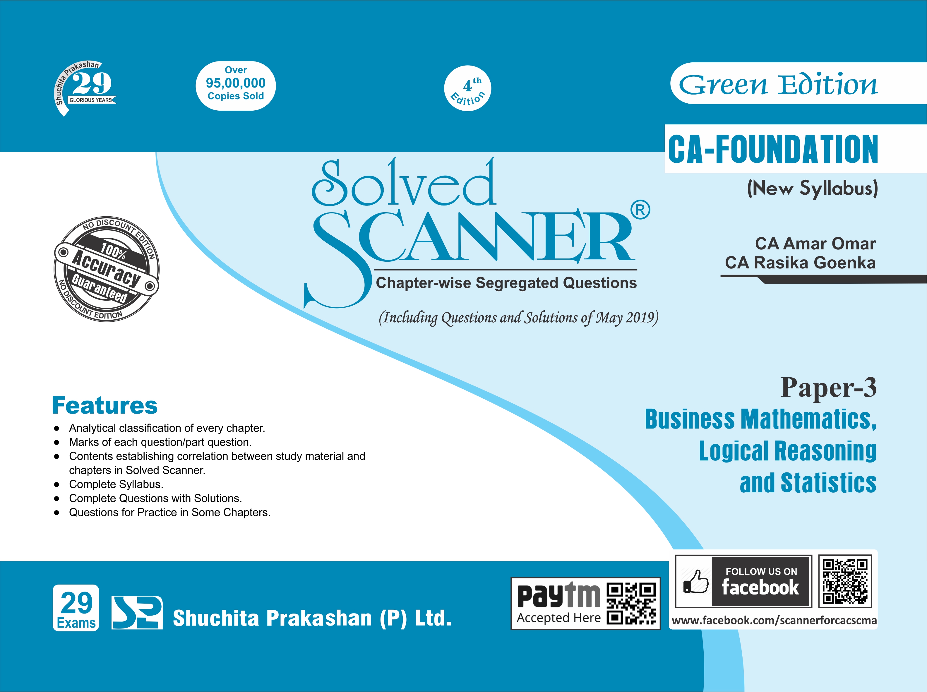 P-3 Business Mathematic, Logical Reasoning and Statistics Solved Scanner CA Foundation (New Syllabus)