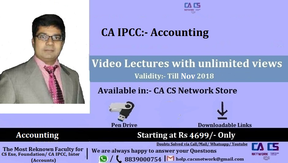 Accounting CA Ipcc Lectures (By CA/ CMA Santosh Kumar)