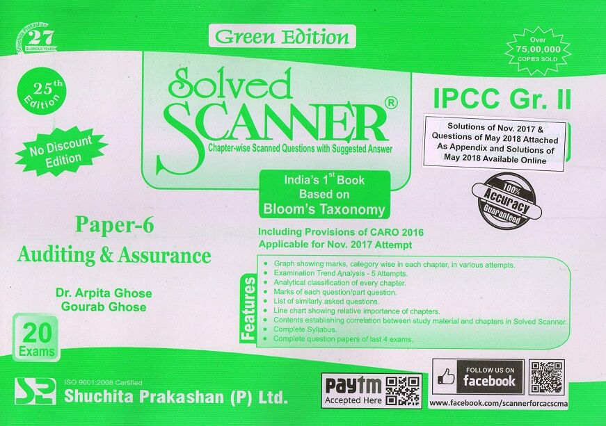 Auditing & Assurance Solved Scanner CA IPCC Group- II Paper-6