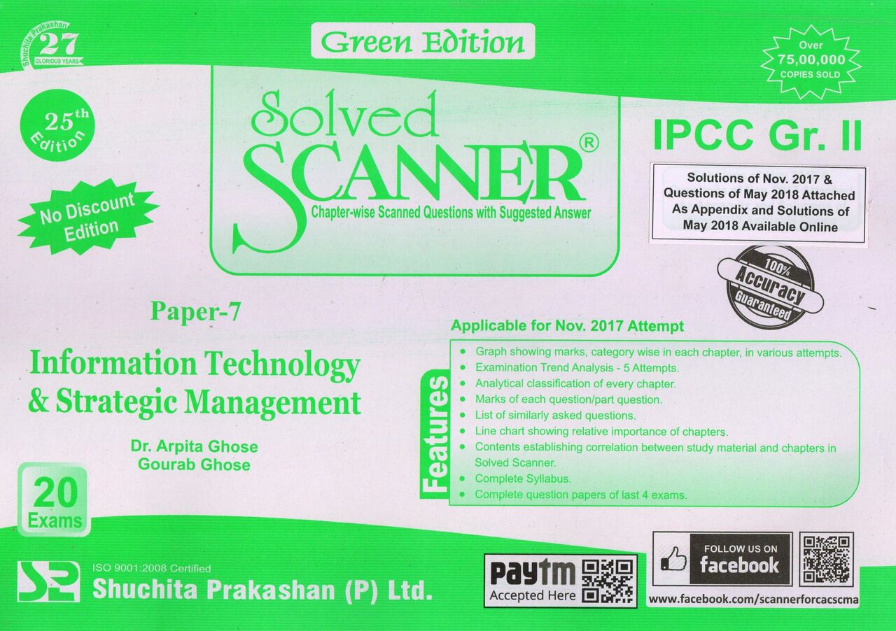 Information Technology & Strategic Management Solved Scanner CA IPCC Group-II Paper-7