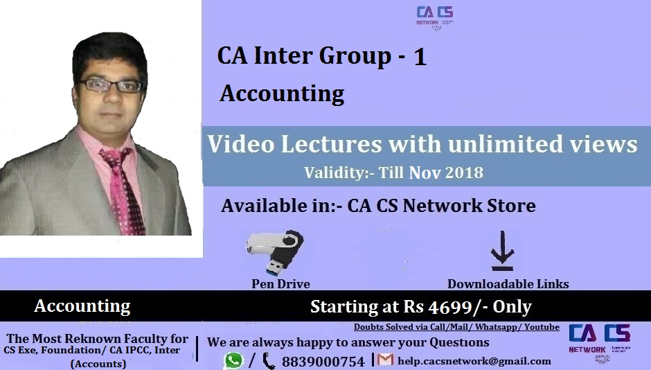 Accounting Lectures CA Inter (By CA/ CMA Santosh Kumar)