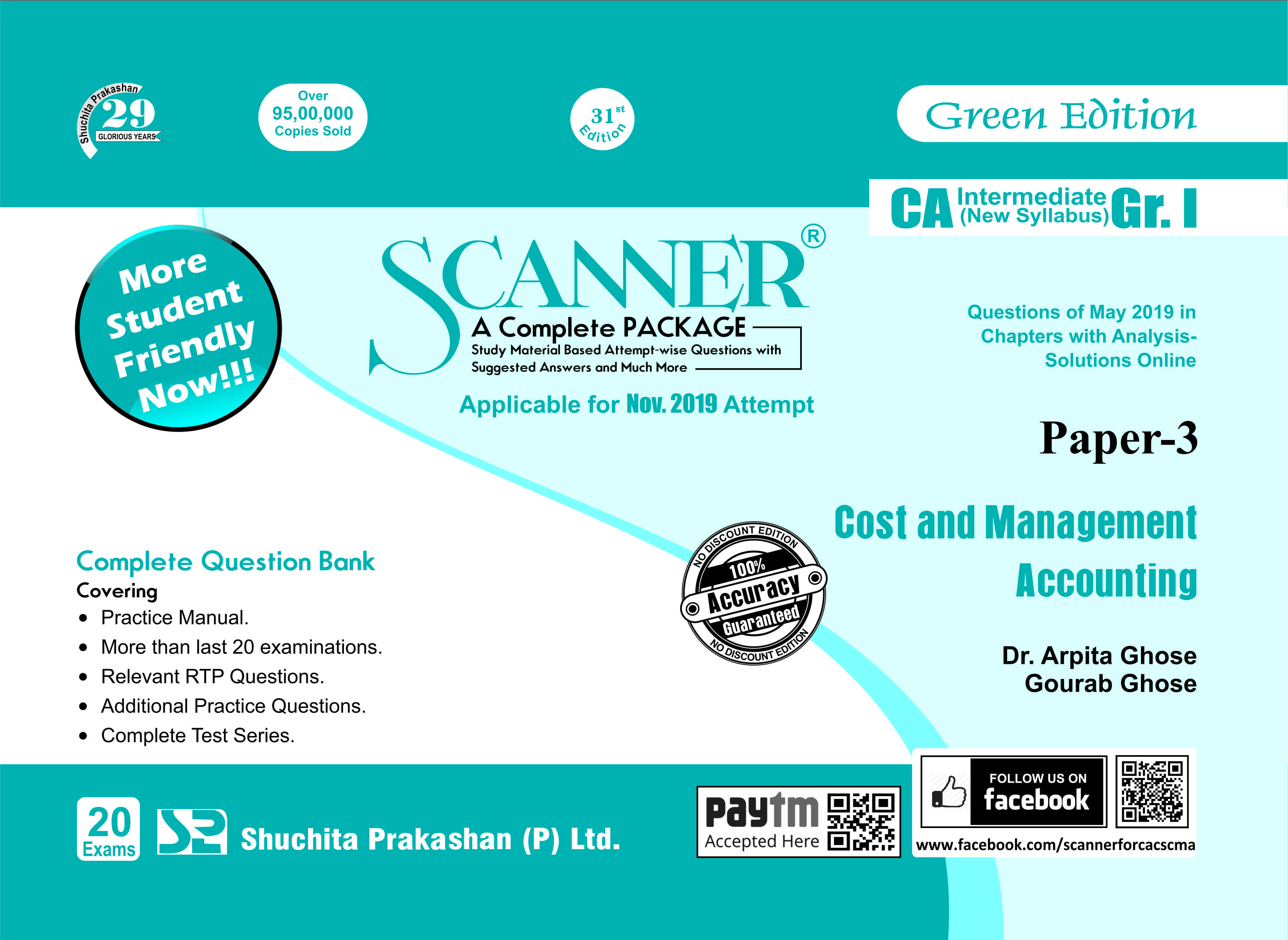 Cost & Management Accounting Solved Scanner CA Inter Group I (New Syllabus) Paper-3