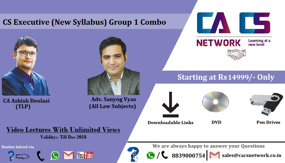 CS Exe (New Syllabus) Group 1 Combo