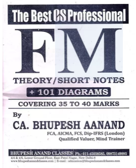 CS Prof Financial, Treassury & Forex Management (Theory) Notes By CA Bhupesh Anand