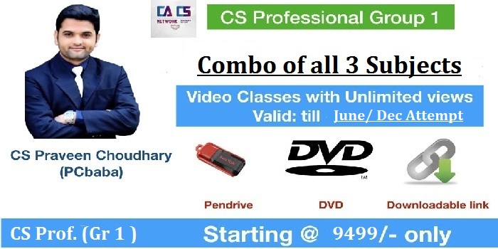 CS Professional Old Syllabus Group 1 Combo By CS Praveen Choudhary