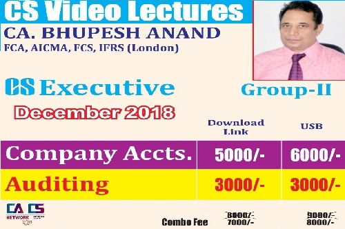 Company Accounts & Auditing CS Executive (by Bhupesh Anand)