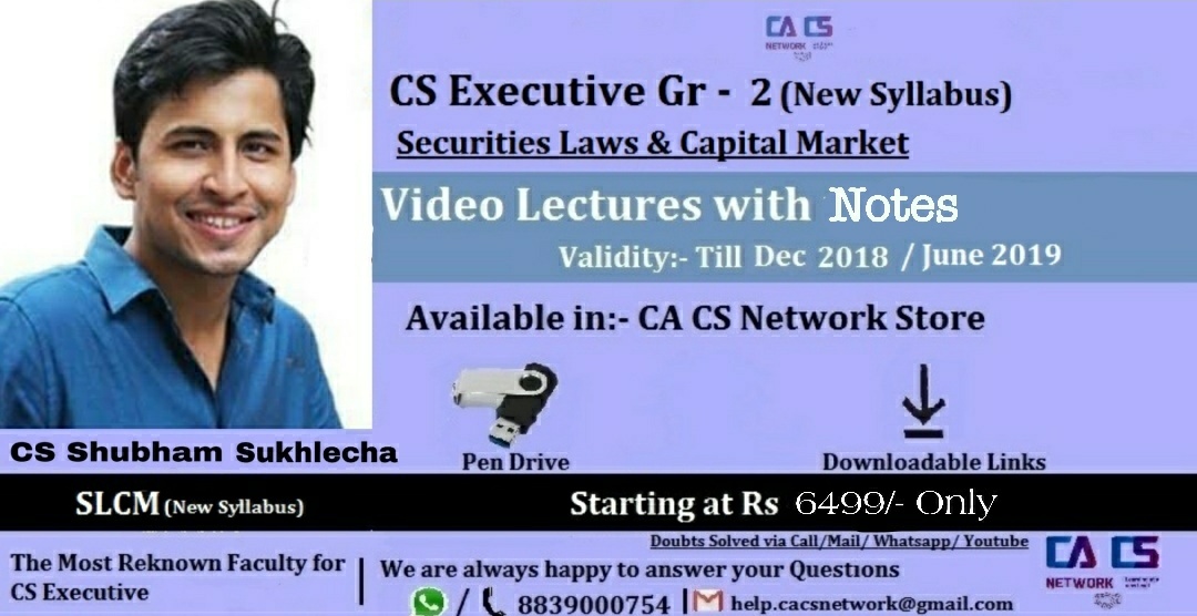 CS EXE New Syllabus securities laws and Capital Market Lectures By CS Shubham sukhlecha