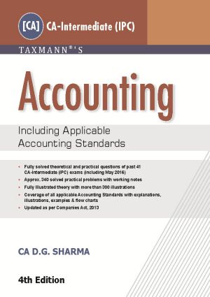 Accounting Standards CA Intermediate Taxmann Book by DG Sharma