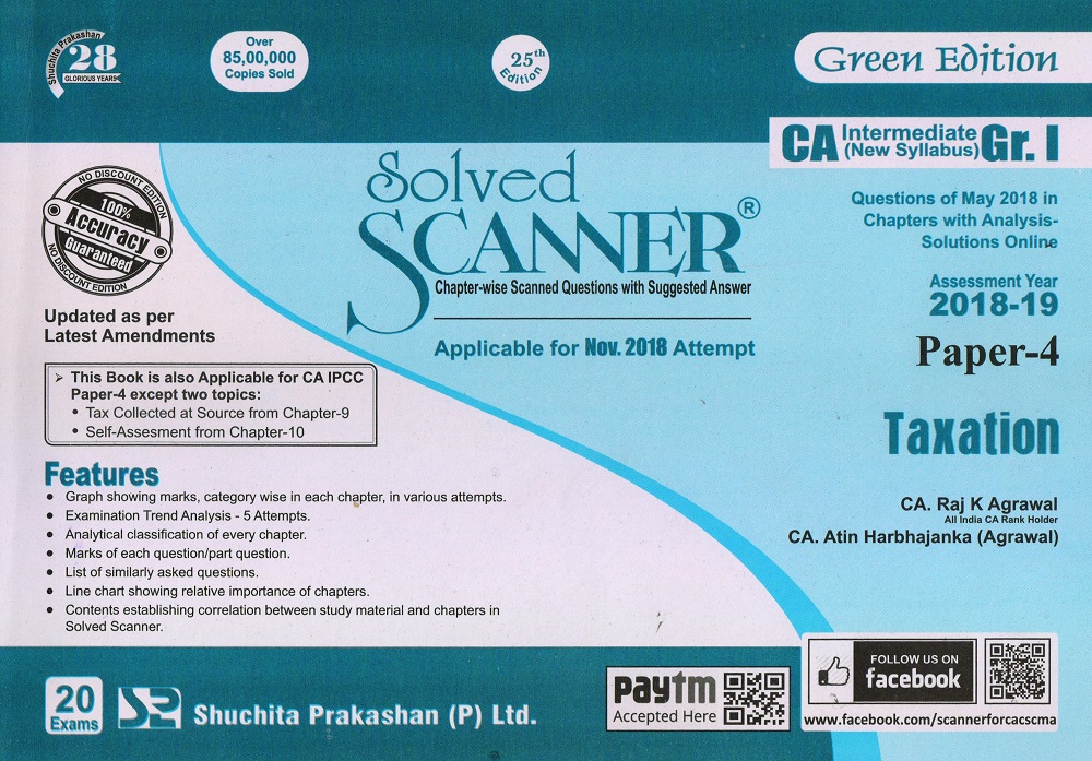 Taxation Solved Scanner CA Inter Group I (New Syllabus) Paper-4