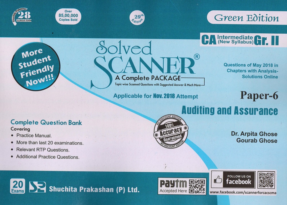 Auditing & Assurance Solved Scanner CA Inter Group II (New Syllabus) Paper-6