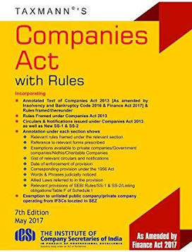 Companies Act With Rules Bare Act Pocket Edition (Taxmann Publications) May 2017  Ediiton