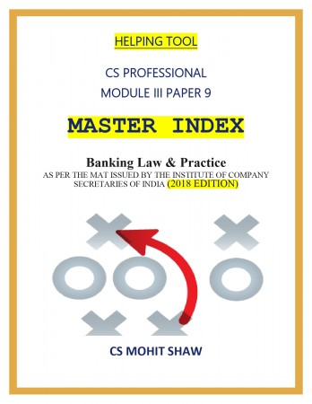 CS Prof Banking laws and practice Master Index